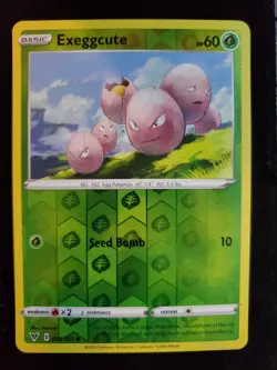Exeggcute 004/185 Reverse Holo Vivid Voltage Pokemon Card NM Pack Fresh - Image 1