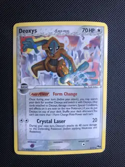 POKEMON PROMO CARD - POP SERIES 4 - DEOXYS 2/17 - V RARE - (COSMIC HOLO) - Image 1