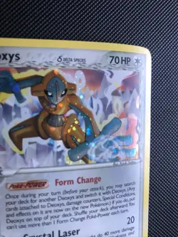 POKEMON PROMO CARD - POP SERIES 4 - DEOXYS 2/17 - V RARE - (COSMIC HOLO) - Image 5
