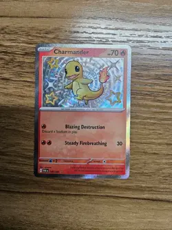 Pokemon TCG Charmander Paldean Fates 109/091 Shiny Card - Image 2