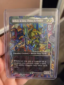 Magic Tmnt Mikey And Leo Chaos And Order Rare #200 Sharp Hot 🔥 Great Card!! - Image 1