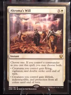 Akroma's Will Commander Legends Rare Magic the Gathering - Image 1