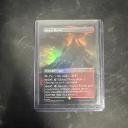 MTG Mount Doom *BORDERLESS FOIL* The Lord of the Rings - 343 CEDH - Modern - Image 1