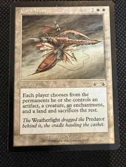Cataclysm Exodus Magic the Gathering White MtG Rare Sorcery - Image 1