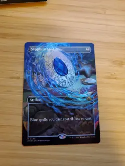 MTG Modern Horizons 3 Sapphire Medallion Borderless Foil NM - Image 1