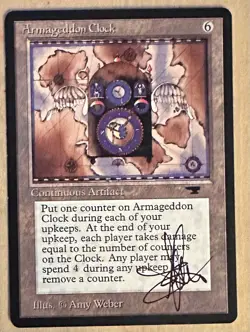 MTG ARTIST PROOF MTG Armageddon Clock AP Sketch Art Amy WEBER - Image 2