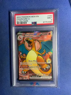2023 POKEMON MEW EN-151 ULTRA RARE #183 CHARIZARD EX PSA 9 - Image 1