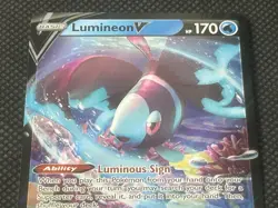Lumineon V 040/172 Sword & Shiled: Brilliant Stars Ultra Rare Holo Pokemon TCG - Image 3