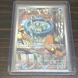 Pokemon TCG Squirtle 148 /142 Stellar Crown IR illustration Rare - Image 1