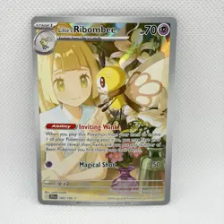 Lillie's Ribombee 164/159 Sv09: Journey Together Holo NM Pokemon TCG Full Art - Image 1