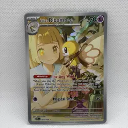 Lillie's Ribombee 164/159 Sv09: Journey Together Holo NM Pokemon TCG Full Art - Image 3