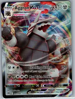 Aggron VMAX 097/172 SWSH09: Brilliant Stars - Pokemon Card - NM - Image 1
