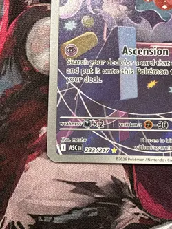 Pokemon Misdreavus 233/217 ASC Full Art Rare Basic 60HP 2026 Card - Image 5