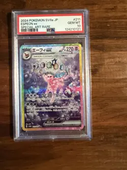 Pokemon Espeon ex 211/187 Special Art Rare Holo PSA 10 Japanese - Image 1