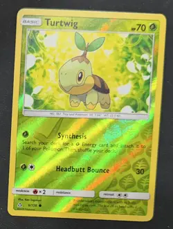 Pokemon Tcg Turtwig 6/156 SM Ultra Prism Reverse Holo - Image 1