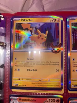 Pokemon TCG Pikachu Trick or Trade Holo - Image 2