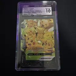 2021 POKEMON BLACK STAR PROMO SWSH141 CELEBRATIONS PIKACHU V-UNION CGC 10 GEM MT - Image 3