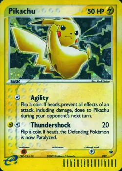 PIKACHU 012 PROMO NINTENDO BLACK STAR PROMOS POKEMON MP - Image 1