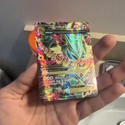 Pokemon TCG M Rayquaza EX Full Art Ultra Rare Holo Roaring Skies 105/108 Mega - Image 3