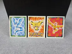 1999 Nintendo Topps Merlin Pokemon Sticker S144 Articuno S145 Zapdos S146 Zapdos - Image 1