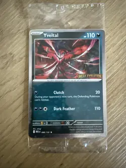 Pokemon TCG Yveltal Mega Evolution Stamped Promo 088/132 SEALED Mint - Image 1