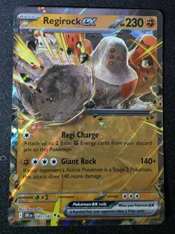 Regirock ex 101/182 Double Rare Destined Rivals Pokemon TCG NM/M - Image 1