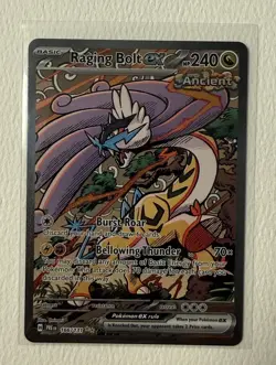 2025 Pokemon - Prismatic Evolutions - Raging Bolt EX SIR 166/131 - Image 1