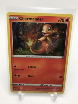 Pokemon TCG Charmander SWSH Black Star Promos SWSH092 Holo Promo - Image 1