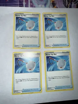 4x Pokemon TCG Scoop Up Net 165/192 Swsh02: Rebel Clash Playset - Image 1