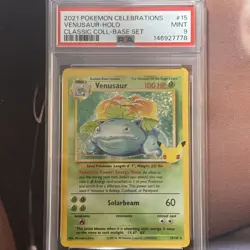 2021 POKEMON CELEBRATIONS CLASSIC COLL #15 VENUSAUR-HOLO PSA 9 - Image 1