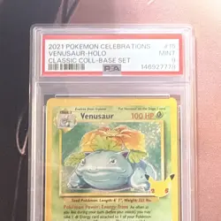 2021 POKEMON CELEBRATIONS CLASSIC COLL #15 VENUSAUR-HOLO PSA 9 - Image 3