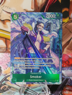 One Piece TCG English OP10-030 Smoker Alt Art Parallel Royal Blood - Image 1