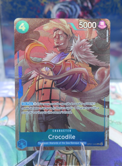 Crocodile - One Piece TCG OP07-040 Seven Warlords of Sea Set English Alt Promo - Image 1
