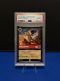2025 DISNEY LORCANA EN 9-FABLED #111 MICKEY MOUSE BRAVE LITTLE PRINCE PSA 10 - Image 1