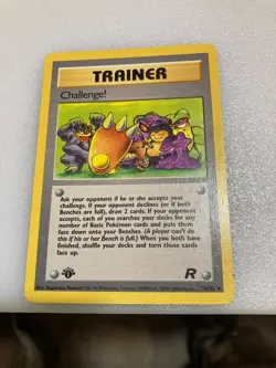 Challenge trainer first edition 9+ mint condition pokemon card - Image 1