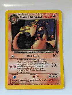 Pokemon Dark Charizard Holo Rare TCG Card 4/82 Base Set Unlimited WOTC - Image 1