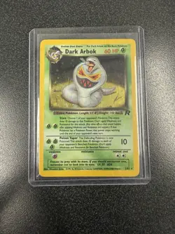 Pokemon Dark Arbok Holo Rare Card 2/82 Vintage 1999-23000 “ERROR” - Image 1