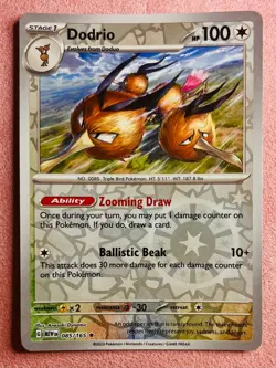 Dodrio 085/165 | 151 MEW EN | 2023 Pokemon Card TCG Reverse Holo | NM - Image 1