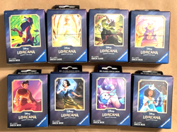 Disney Lorcana Deck Box Lot Of 8 New In Package (80 Card Deck Box) - Image 2
