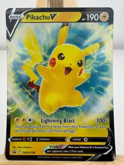 Pikachu V SWSH198 - SWSH Black Star Promo - Pokemon Card - Near Mint - Image 1