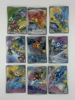 Pokemon 2026 First Partner Illustration Collection Series 1 Promos Set 9 Cards - Image 1
