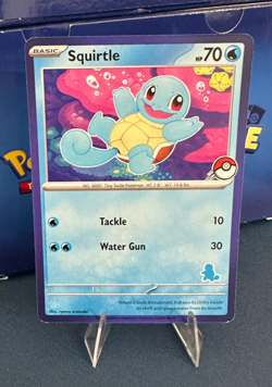 Squirtle Blue Border My First Battle EXCLUSIVE Stamp Pokemon Card 2023 - Image 1
