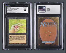 Deathgrip Alpha Cgc 8 1993 Magic The Gathering MTG - Image 1