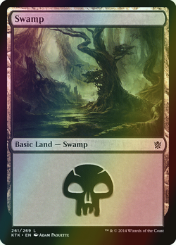 MTG Swamp (261) Foil ** Khans of Tarkir ** English (NM) - Image 1