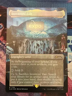 MTG Secret Lair - Marvel - Iron Man - Inventor's Fair FOIL NM - Image 1