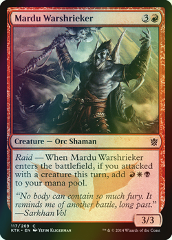 MTG Mardu Warshrieker Foil ** Khans of Tarkir ** English (NM) - Image 1