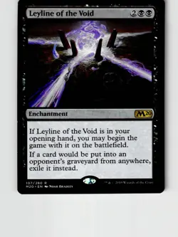 Leyline of the Void 107 Rare Core Set 2020 Magic: The Gathering Lightly Played - Image 1