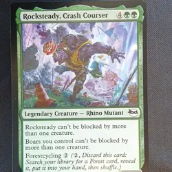Magic: The Gathering Rocksteady, Crash Courser Legendary Creature Green TMNT - Image 1