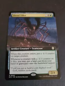 Dread Tiller (Extended Art) R Commander: Lorwyn Eclipsed 40 NM MTG ECL - Image 1
