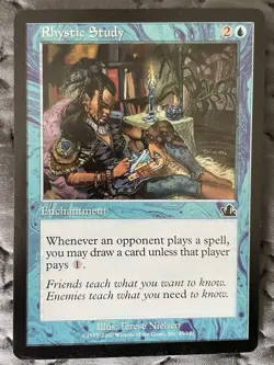 MTG Rhystic Study Prophecy - Mint unplayed - Image 1